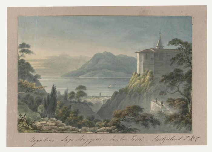 Thomas Remnant Charleton (1756-1849) - Watercolour, View of Magadion