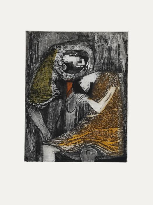 Betty Connal Peebles (1935-1999) - 20th Century Collagraph, Le Voyage
