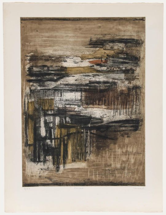 Betty Connal Peebles (1935-1999) - 20th Century Collagraph, Marine