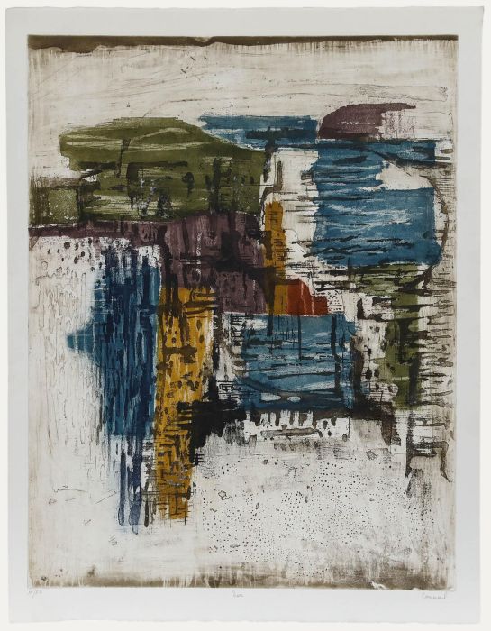 Betty Connal Peebles (1935-1999) - 20th Century Collagraph, Les