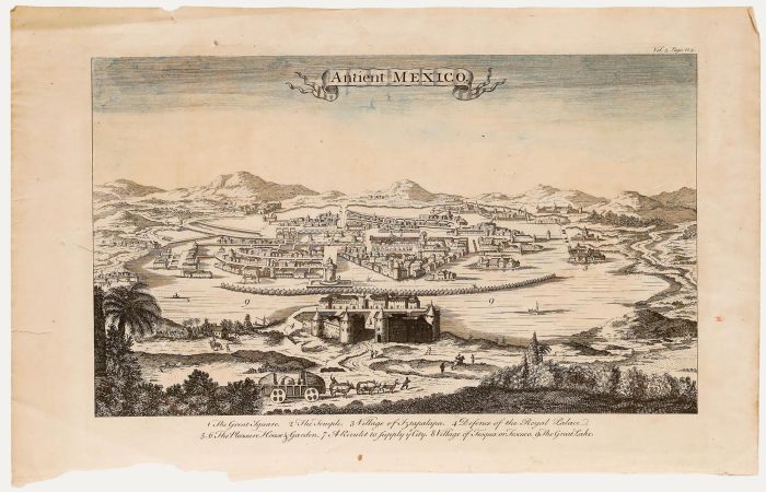 18th Century Engraving - Ancient Mexico