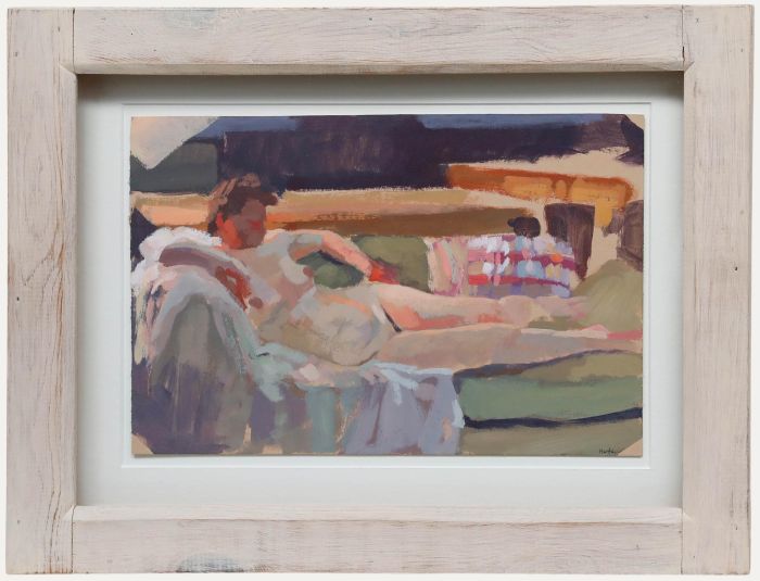 Michael Murfin (b.1954) - English School 20th Century Acrylic, Reclining Nude