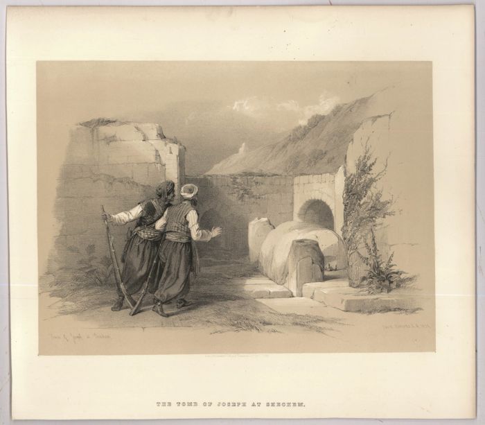 Louis Haghe after David Roberts - 19th Century Lithograph, The Tomb of Joseph