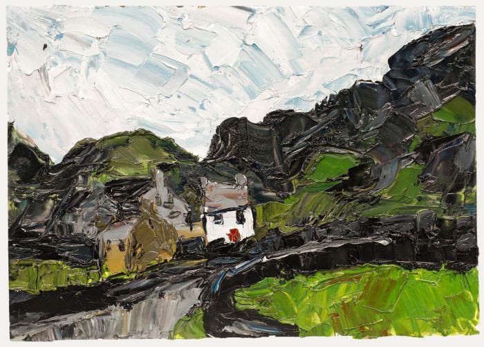 Daniel Nichols - Contemporary Oil, Little House in the Hills