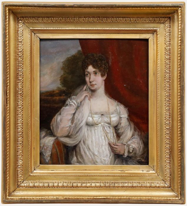 Circle of George Hayter (1792-1871) - Early 19th Century Oil, Mrs Harriet Heylyn