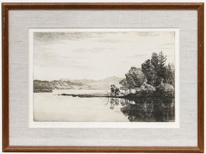 Robert Lillie (1867-1949) - Early 20th Century Etching, Taynish Loch