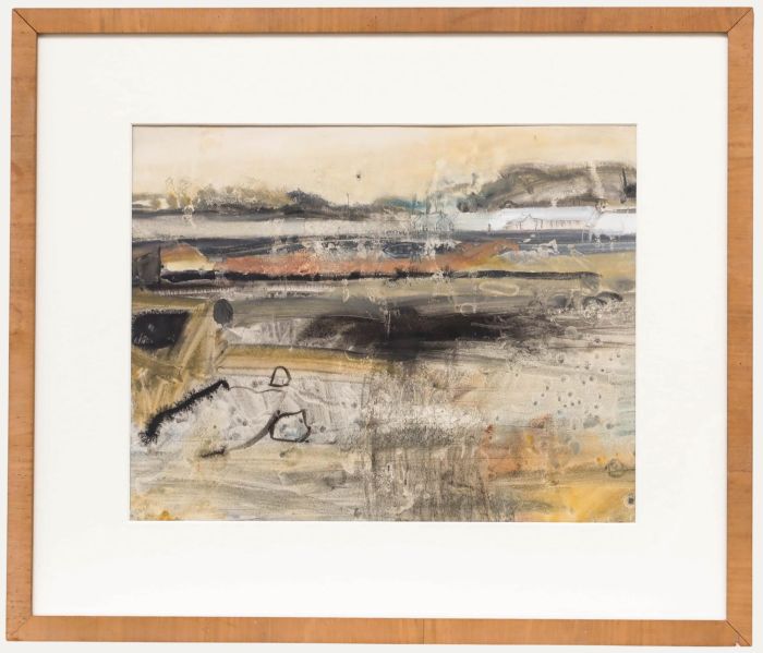 A. McLennan - Framed 20th Century Watercolour, Abstract Shoreline