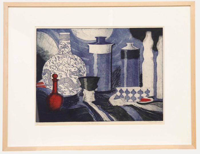 Thomas O'Donohue (1942-2023) - Framed 20th Century Aquatint, The Blue Dragon
