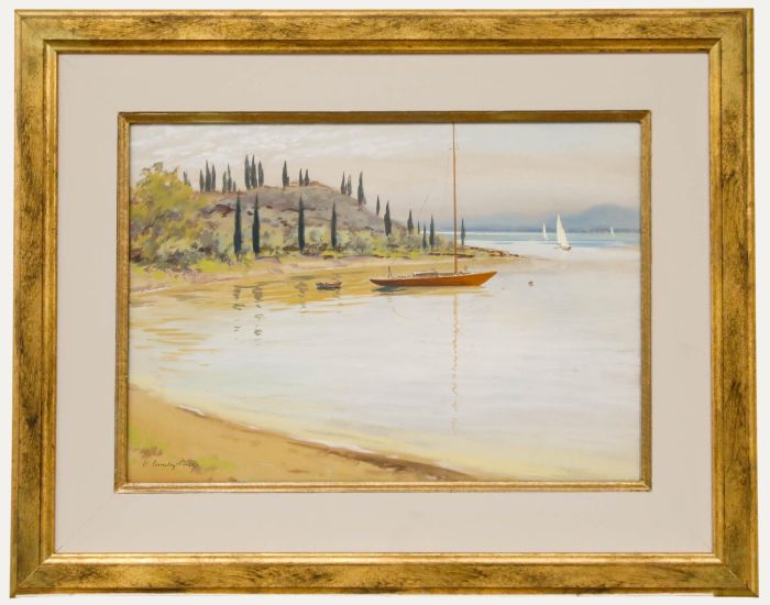 Victor Coverly-Price (1901-1988) - 20th Century Gouache, Lake Garda
