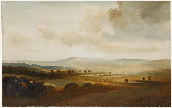 Attrib. Philip Hugh Padwick ROI RBA (1876-1958) - Oil, Sussex Downs