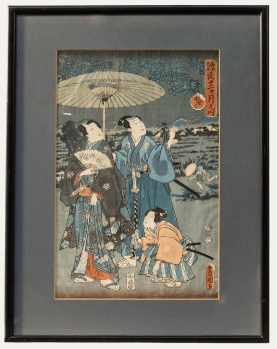Utagawa Kunisada (1786–1865) - Japanese Woodblock, The Sixth Month