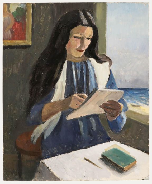 Georges Joubin (1888-1983) - Mid 20th Century Oil, Reading by the Window