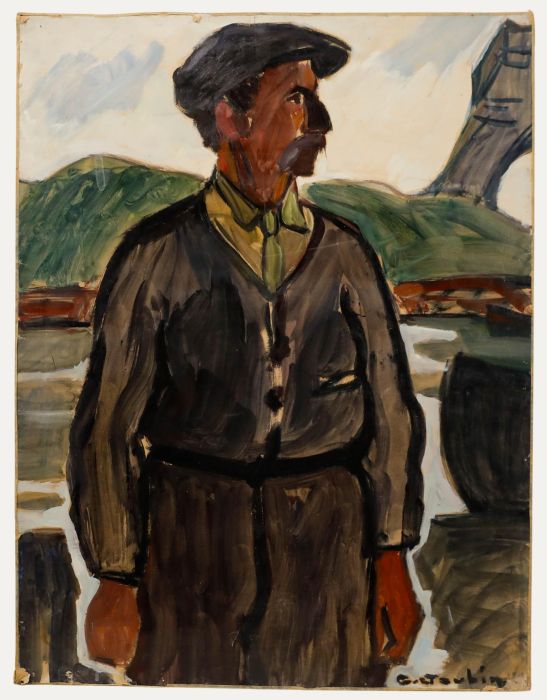 Georges Joubin (1888-1983) - Mid 20th Century Oil, The Ferryman