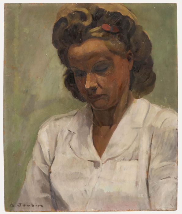 Georges Joubin (1888-1983) - Mid 20th Century Oil, Deep in Thought