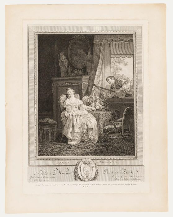 After Jean-Baptiste Le Prince (1734-1881) - Engraving, L'Amour a L'Espagnole