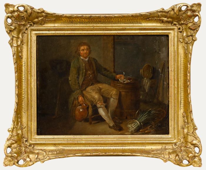 Attrib. Michel-Nicolas Lepicie (1735-1784) - Oil, The Drunken Grocer