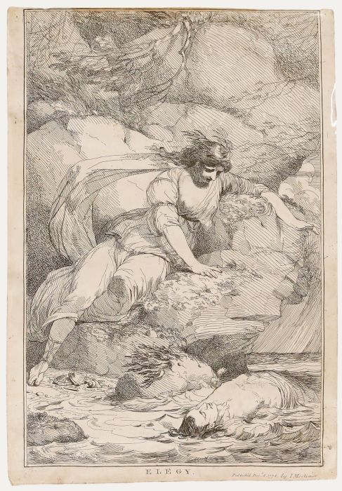 John Hamilton Mortimer - 1778 Etching, Elegy