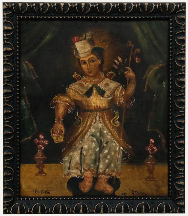 Cuzco School Early 20th Century Oil - Holy Child of Atocha II