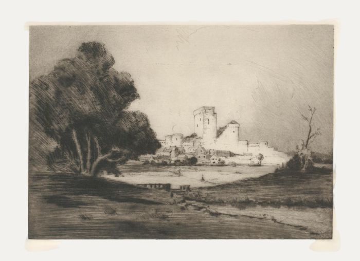 Andrew Fairbairn Affleck (1869-1935) - 20th Century Etching, View of the City