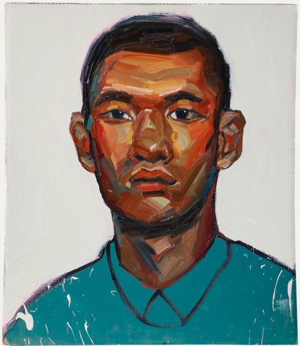 Nick Todhunter - Contemporary Oil, Gentleman in Turquoise