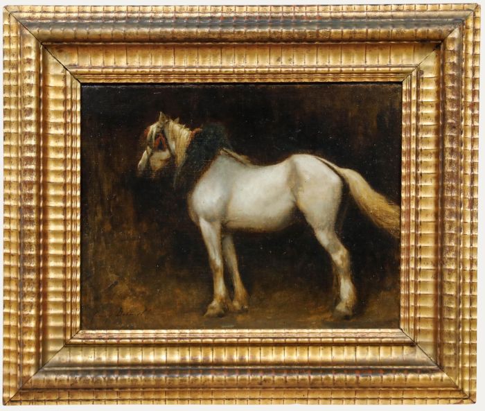 Henry Detmold (1854-1924) - Framed Late 19th Century Oil, Study of a Cart Horse