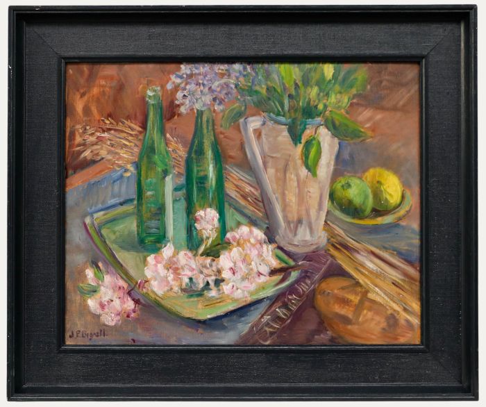 Jessie Page Bignell (1896-1992) - 20th Century Oil, Flowers and Bottles