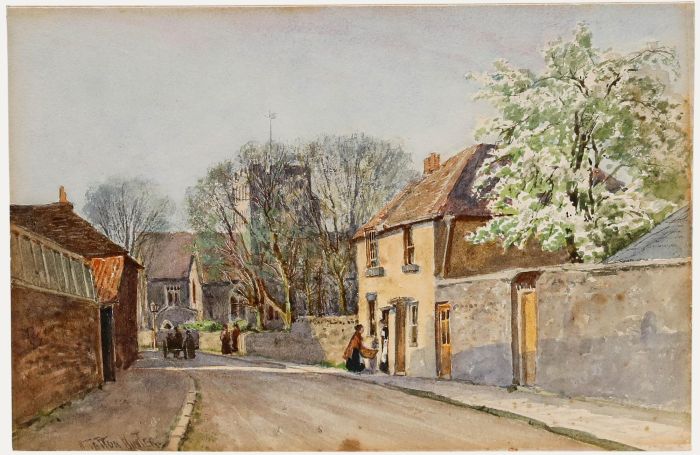 William Tatton Winter - Early 20th Century Watercolour, English Street Scene