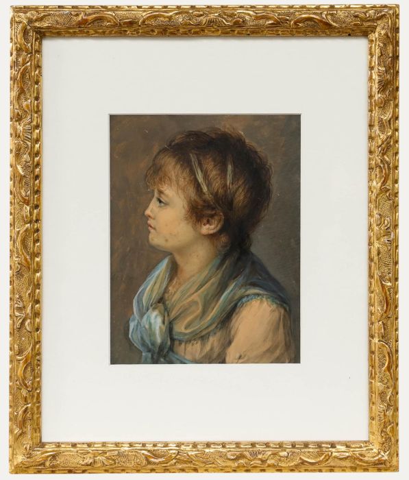 Pierre-Noel Violet (1749-1819) - 1802 Watercolour, The Artist's Daughter