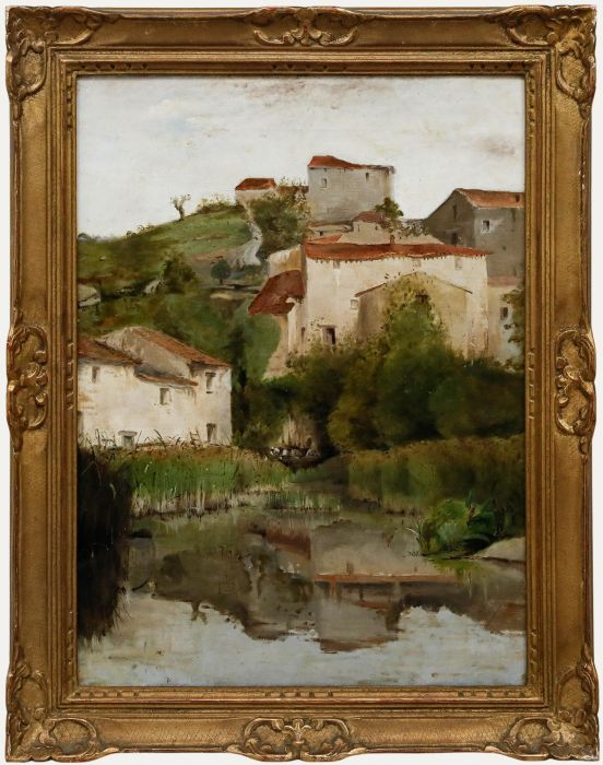 Attrib. Paul Mathey (1891-1972) - Early 20th Century Oil, Village by the Water