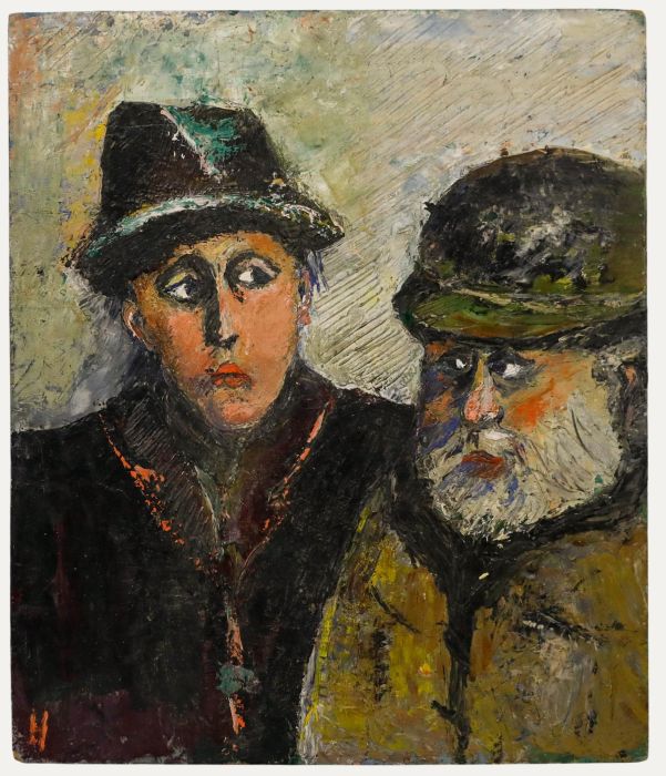 H. Guichard - French School 1971 Oil, Two Gentlemen
