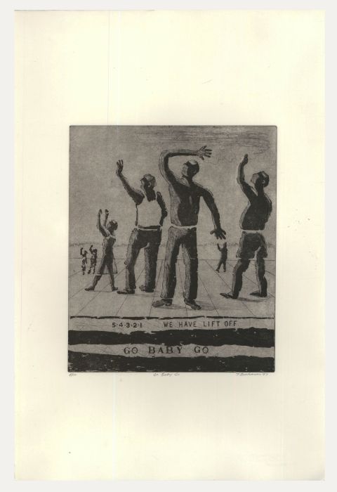 Terry Buchanan (b.1938) - Contemporary Etching, Go Baby Go