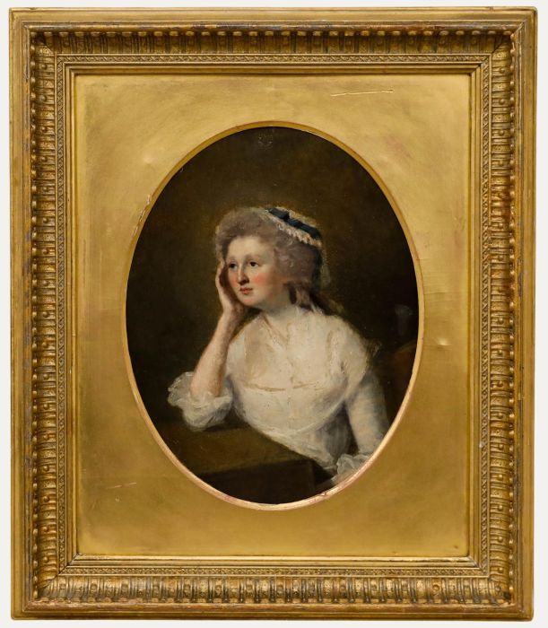 Framed Early 19th Century Oil - Portrait of Julia MacKay
