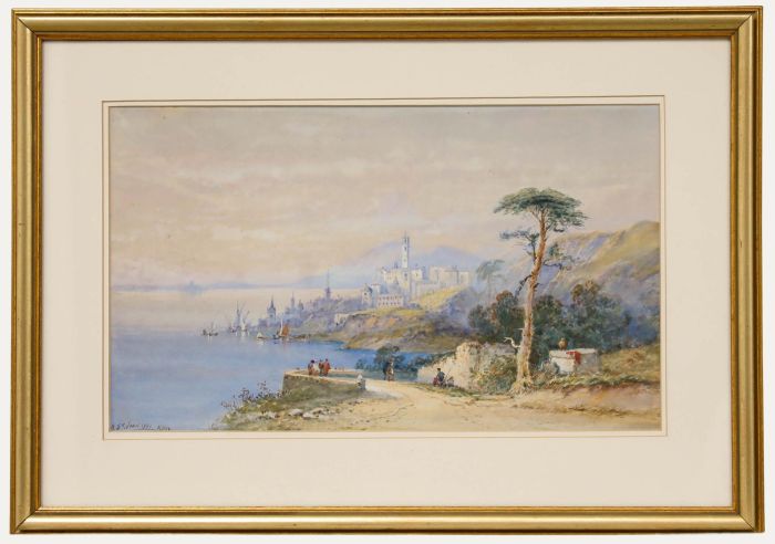 Edwin St John (1878-1961) - 1901 Watercolour, View of the Town