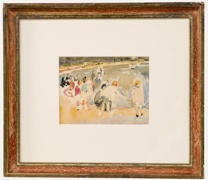 Alfred John Billinghurst (1880-1963) - Mid 20th Century Watercolour, Beach Day