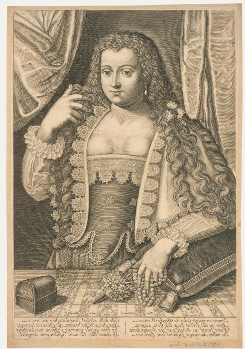 Jean Leblond (c.1594-1666) - 17th Century Engraving, Portrait of a Lady