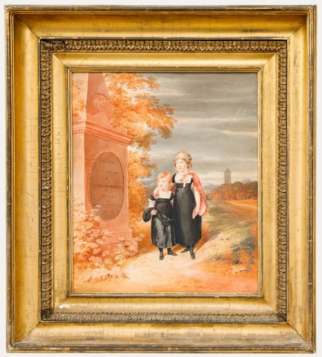 Early 19th Century Watercolour - The Grave of William Murray of Polmaise