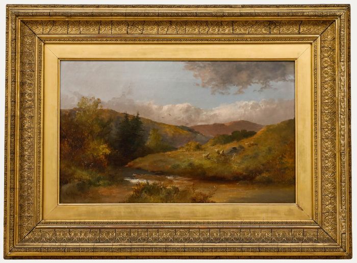 George Henry Jenkins (1843-1914) - Framed Late 19th Century Oil, Bickleigh Vale
