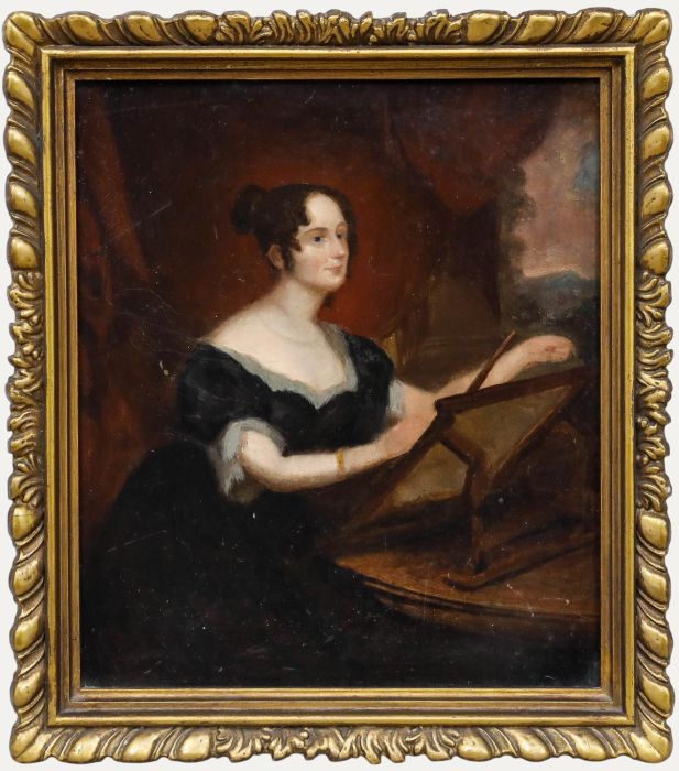 After George Hayter (1792-1871) - Oil, Portrait of Emily Pakenham