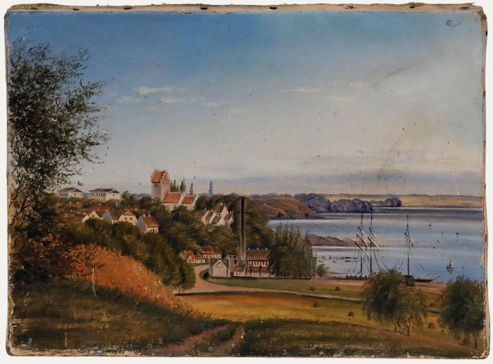 Framed Late 19th Century Oil - Coastal View