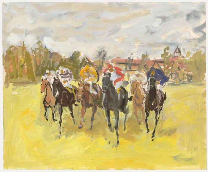 Attrib. Yves Fournier (1917-2016) - 20th Century Gouache, The Finish Line