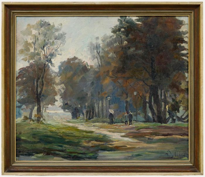 Mid 20th Century Oil - A Walk in the Park