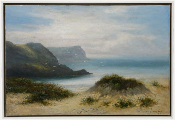 William Langley (fl.1880-1920) - Framed Oil, View from the Dunes