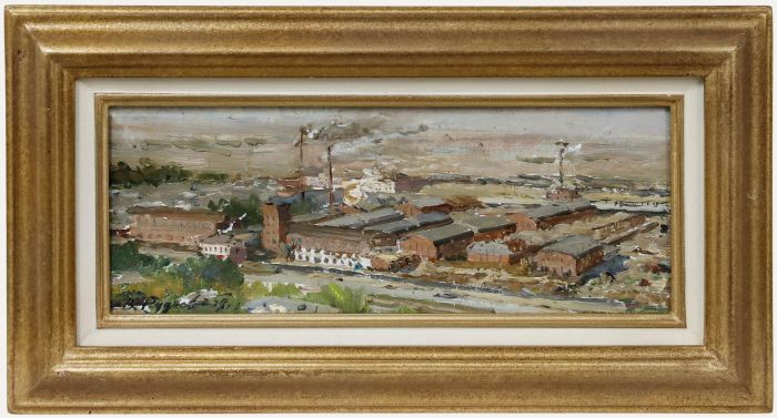 Vasily Filipovich Rudnev (1928-2018) - 1959 Oil, Industrial City