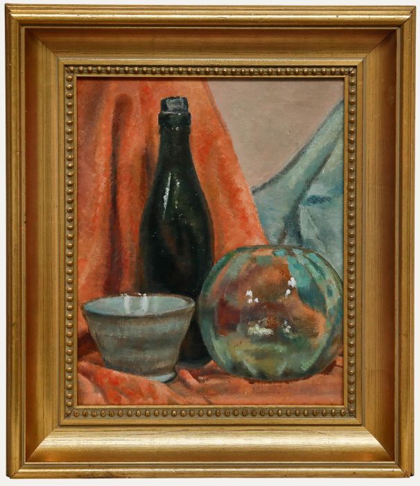 Leslie Charles Boyce (1892-1989) -Mid 20th Century Oil, Still Life with Fishbowl