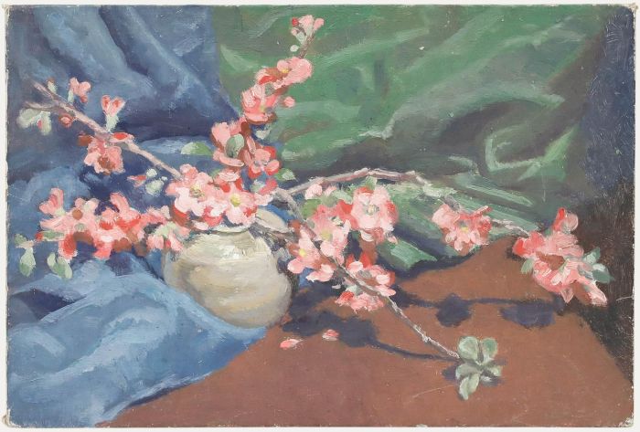 Leslie Charles Boyce (1892-1989) - Mid 20th Century Oil, Cherry Blossom