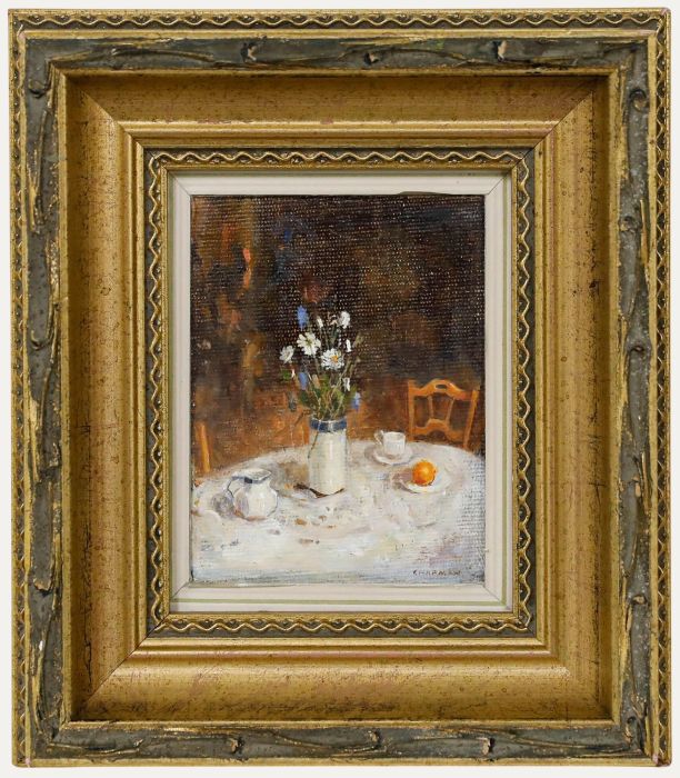 June Chapman - 20th Century Oil, Still Life with Flowers