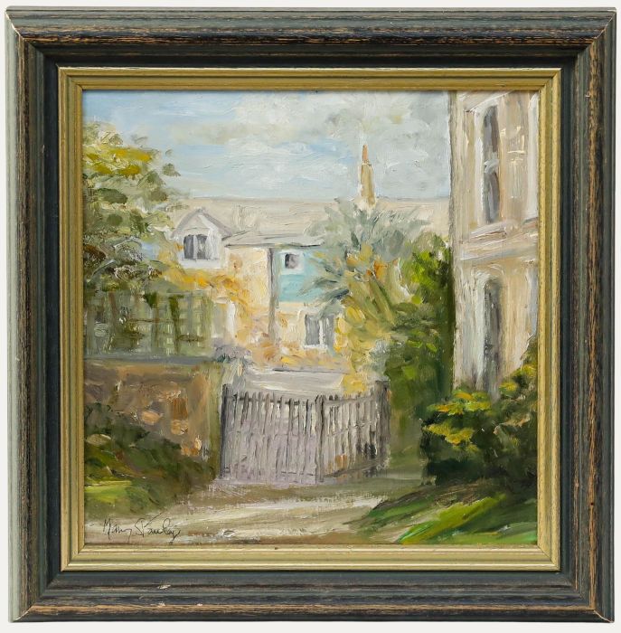 Mary Stanley - Frame Contemporary Oil, The Garden Gates