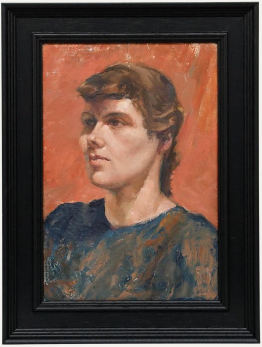 E. M. Johnson - Modern British Mid 20th Century Oil, Portrait of a Lady