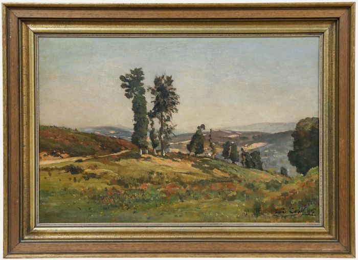 Louis Alexandre Cabié (1853-1939) - 1912 Oil, Late Summer Landscape