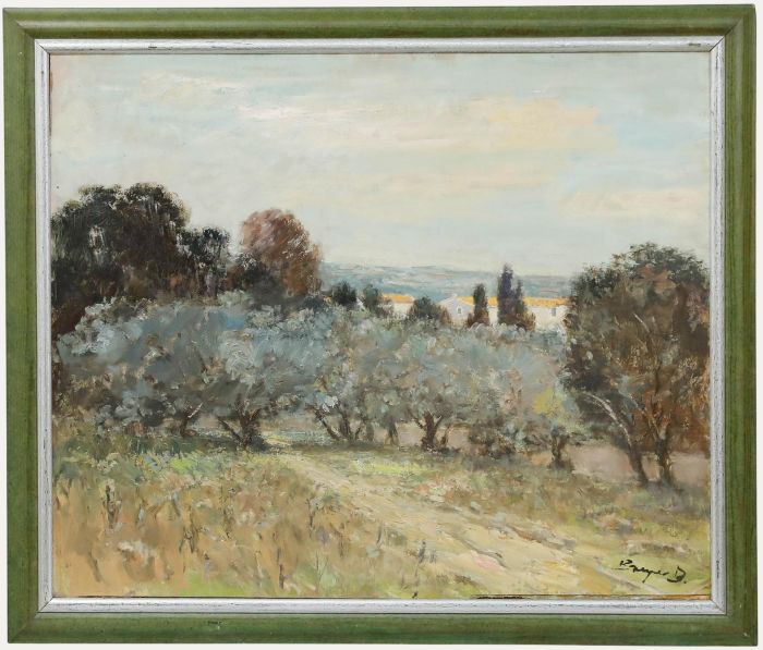 Benno Breyer (1939-2013) - Framed 20th Century Oil, Landscape in Provence